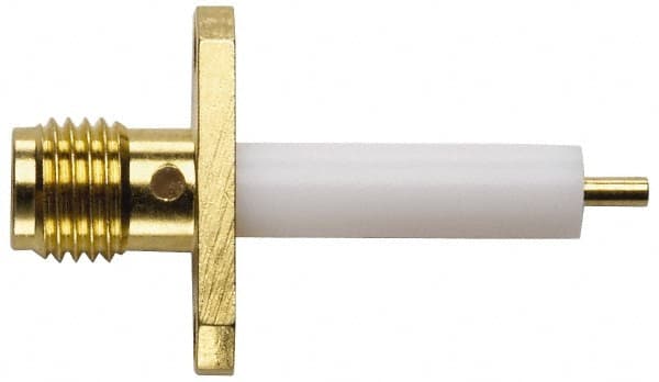 Coaxial Connectors; Connector Type: Jack ; Impedance (Ohms): 50 ; Body Orientation: Straight ; Contact Material: Beryllium Copper ; Contact Plating: Gold ; Body Material: Brass