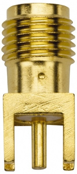 Coaxial Connectors; Connector Type: Jack ; Impedance (Ohms): 50 ; Body Orientation: Straight ; Finish: Gold ; Contact Material: Beryllium Copper ; Contact Plating: Gold