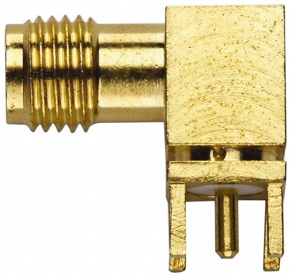 DC-18 GHz, 50 Ohm, Right Angle, Jack Coaxial Connector