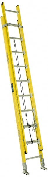 Louisville FE4220HD 20 High, Type IAA Rating, Fiberglass Industrial Extension Ladder 