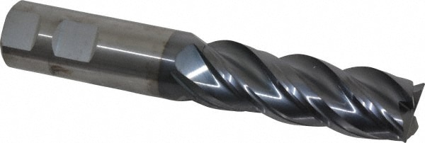 Kennametal 4067325 Corner Chamfer End Mill: 1" Dia, 3" LOC, 4 Flute, 0.02" Chamfer Width, Solid Carbide Image