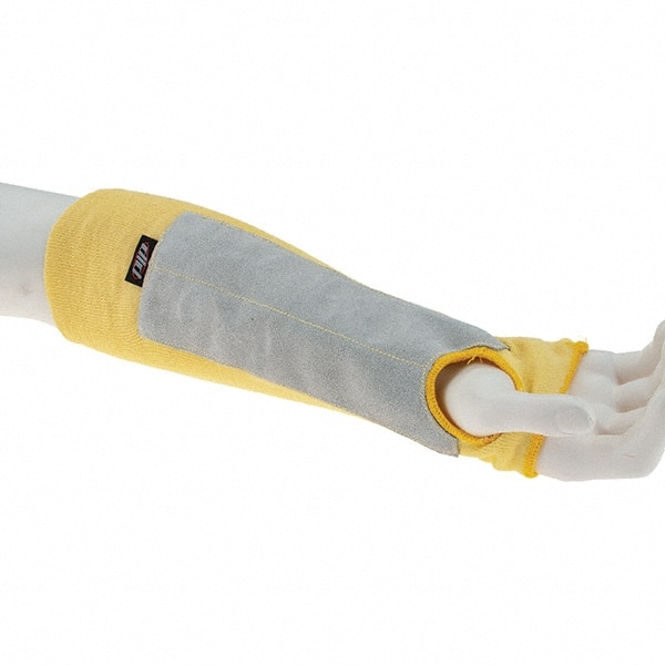Cut-Resistant Sleeves: Size Universal, Yellow, ANSI Cut A3