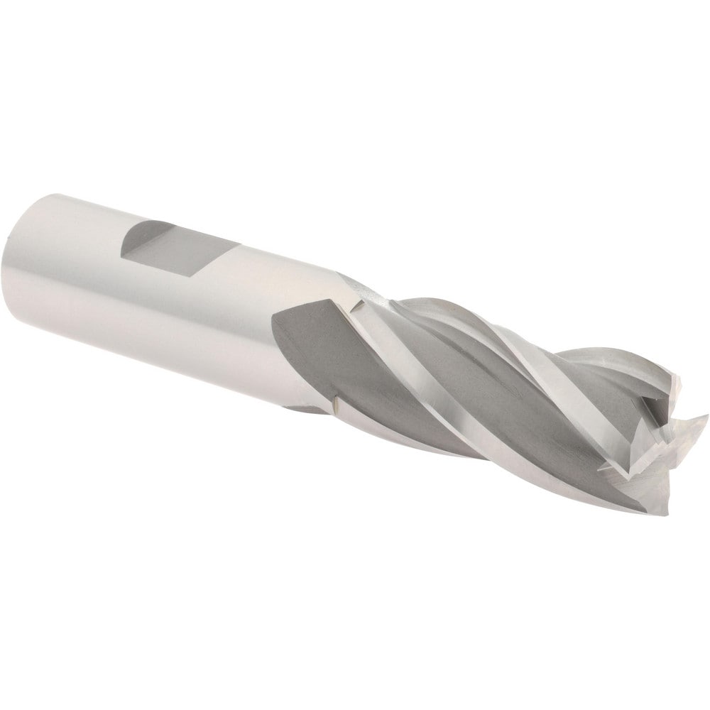 Hertel E2039048 Square End Mill: 3/4 Dia, 1-5/8 LOC, 3/4 Shank Dia, 3-7/8 OAL, 4 Flutes, Cobalt Image