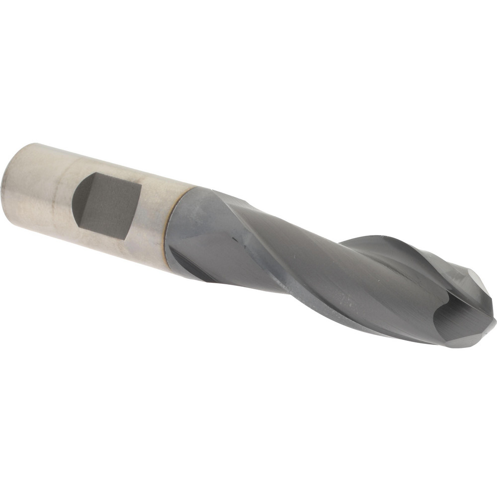 Hertel E711004003 Ball End Mill: 0.625" Dia, 1.625" LOC, 2 Flute, Cobalt Image