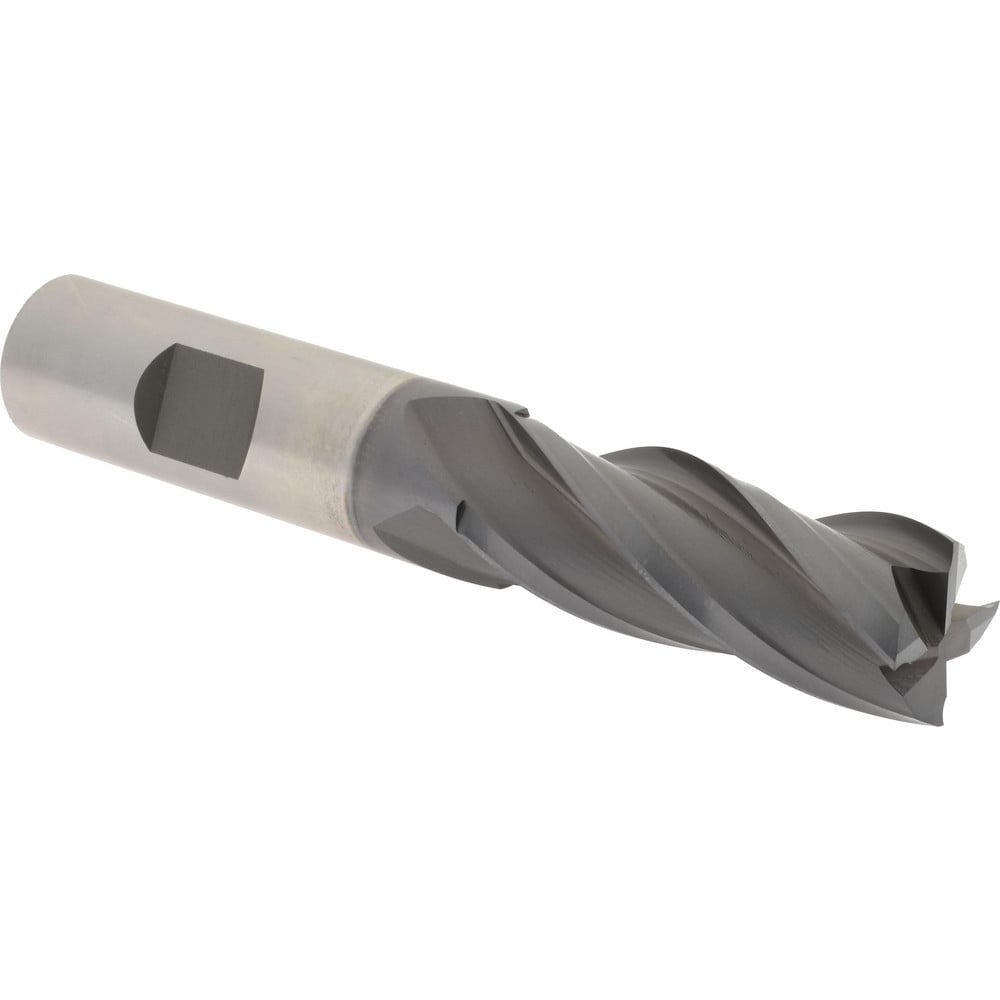 Hertel E7039040 Square End Mill: 5/8 Dia, 1-5/8 LOC, 5/8 Shank Dia, 3-3/4 OAL, 4 Flutes, Cobalt Image