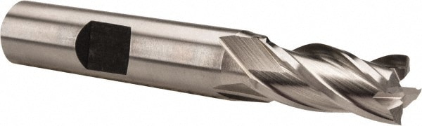 Hertel E1039022 Square End Mill: 11/32 Dia, 3/4 LOC, 3/8 Shank Dia, 2-1/2 OAL, 4 Flutes, High Speed Steel Image