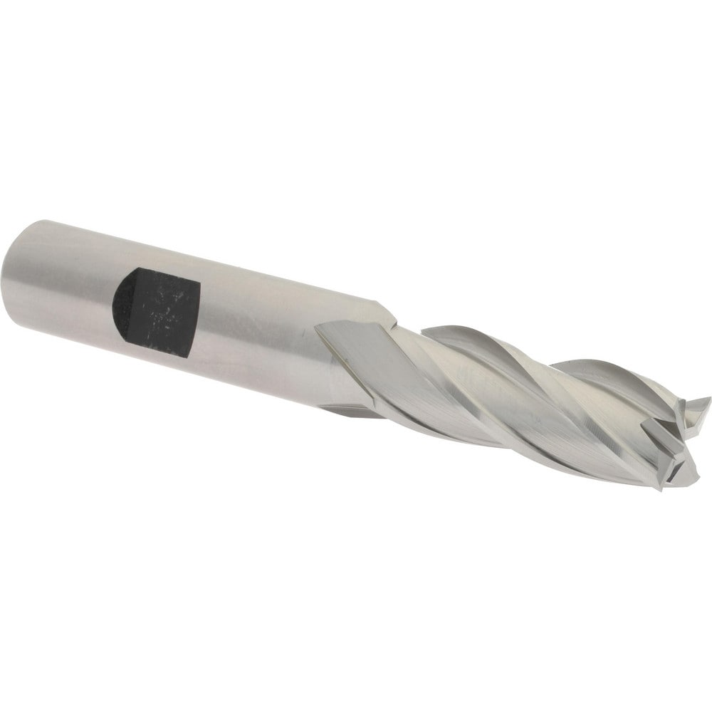 Hertel E1039030 Square End Mill: 15/32 Dia, 1-1/4 LOC, 1/2 Shank Dia, 3-1/4 OAL, 4 Flutes, High Speed Steel Image