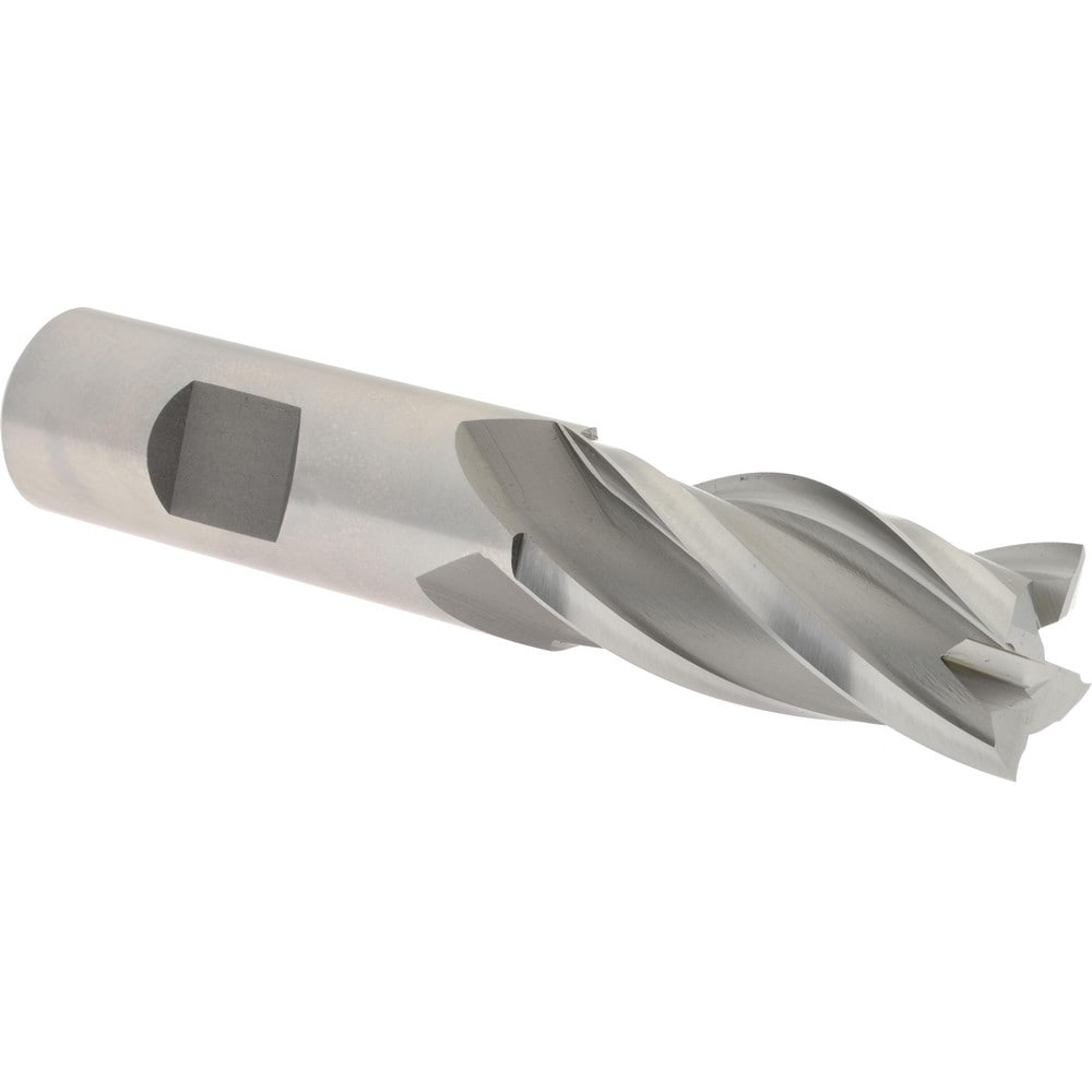 Hertel E1039048 Square End Mill: 3/4 Dia, 1-5/8 LOC, 3/4 Shank Dia, 3-7/8 OAL, 4 Flutes, High Speed Steel Image