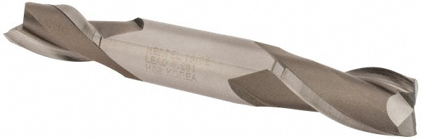 Hertel E1050038 Square End Mill: 19/32 Dia, 1-1/8 LOC, 5/8 Shank Dia, 4-1/2 OAL, 2 Flutes, High Speed Steel Image