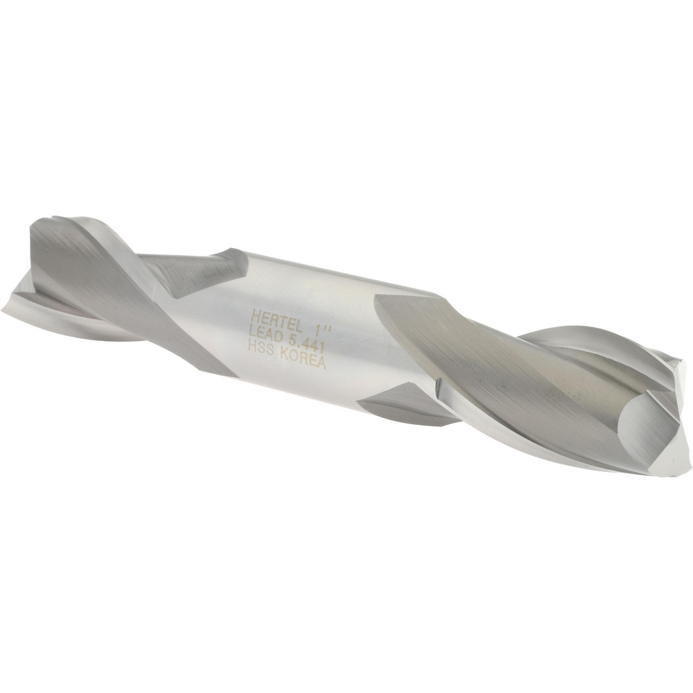 Hertel E1050064 Square End Mill: 1 Dia, 1-5/8 LOC, 1 Shank Dia, 5-7/8 OAL, 2 Flutes, High Speed Steel Image