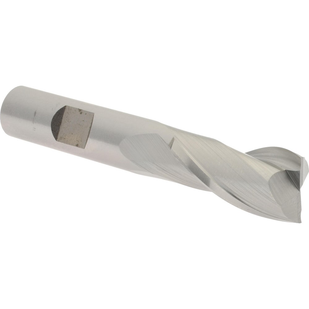 Hertel E1030038 Square End Mill: 19/32 Dia, 1-1/8 LOC, 1/2 Shank Dia, 3-1/8 OAL, 2 Flutes, High Speed Steel Image