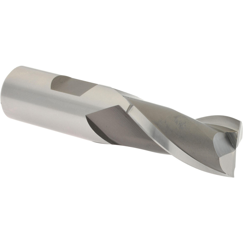 Hertel E103004806 Square End Mill: 23/32 Dia, 1-5/16 LOC, 3/4 Shank Dia, 3-5/16 OAL, 2 Flutes, High Speed Steel Image