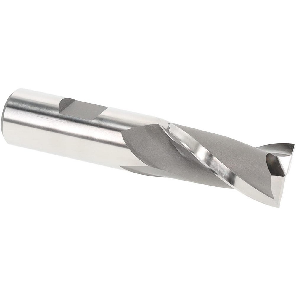 Hertel E1030952 Square End Mill: 13/16" Dia, 2 Flutes, 1-1/2" LOC, High Speed Steel, 30 ° Helix Image