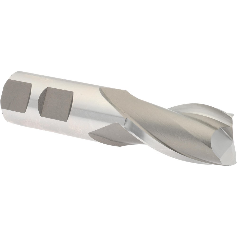 Hertel E1030056 Square End Mill: 7/8 Dia, 1-1/2 LOC, 7/8 Shank Dia, 3-3/4 OAL, 2 Flutes, High Speed Steel Image