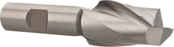 Hertel E1030953 Square End Mill: 15/16 Dia, 1-1/2 LOC, 5/8 Shank Dia, 3-5/8 OAL, 2 Flutes, High Speed Steel Image