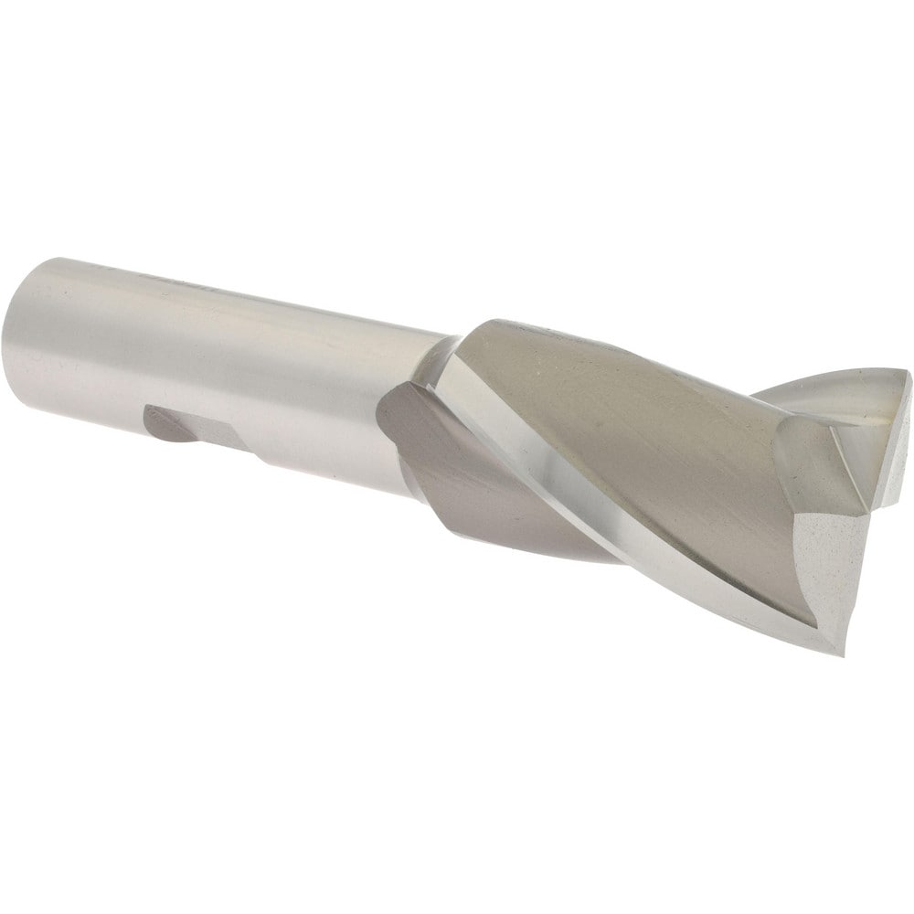 Hertel E1030908 Square End Mill: 1 Dia, 1-1/2 LOC, 5/8 Shank Dia, 3-5/8 OAL, 2 Flutes, High Speed Steel Image