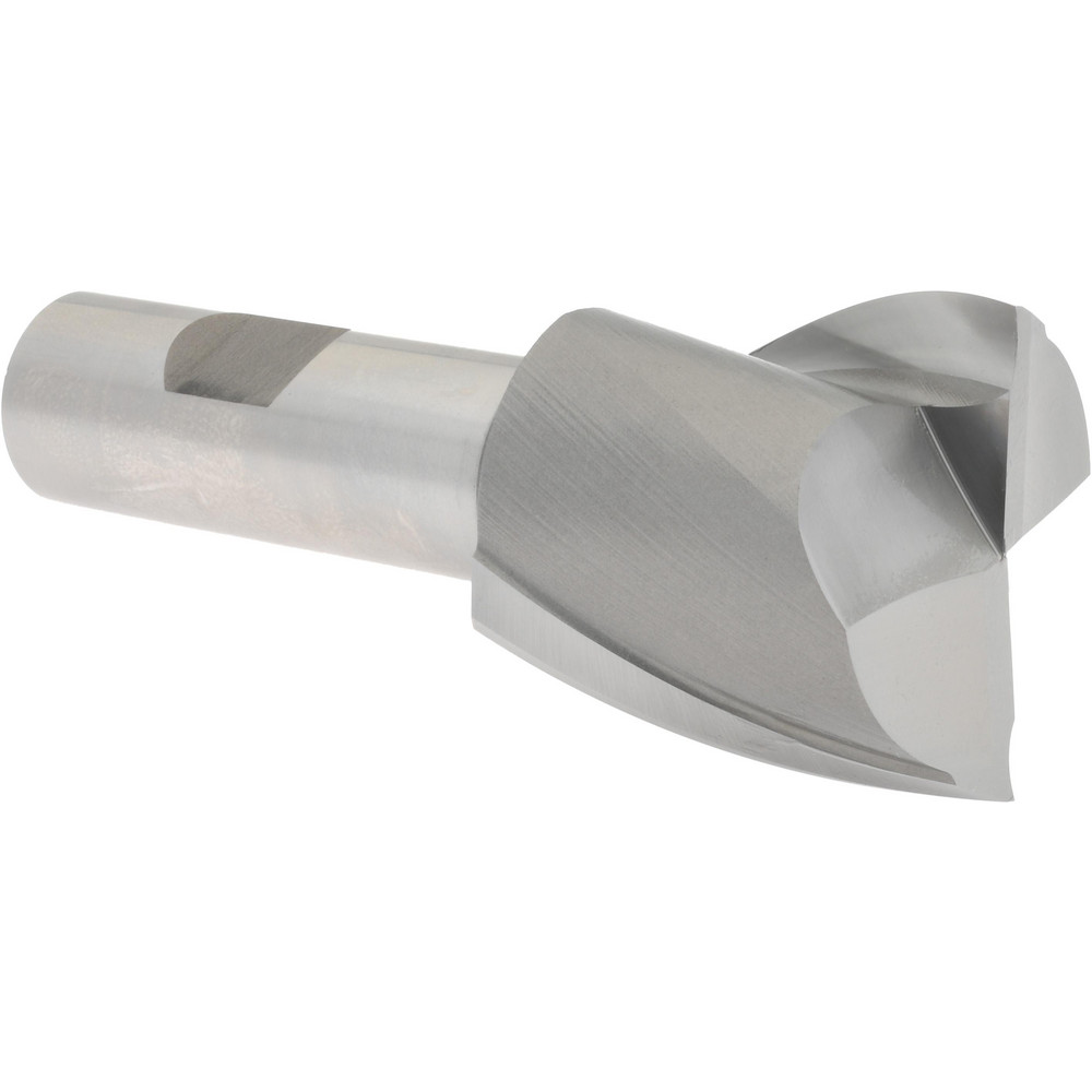 Hertel E103013201 Square End Mill: 1-1/2 Dia, 1-1/2 LOC, 3/4 Shank Dia, 3-7/8 OAL, 2 Flutes, High Speed Steel Image