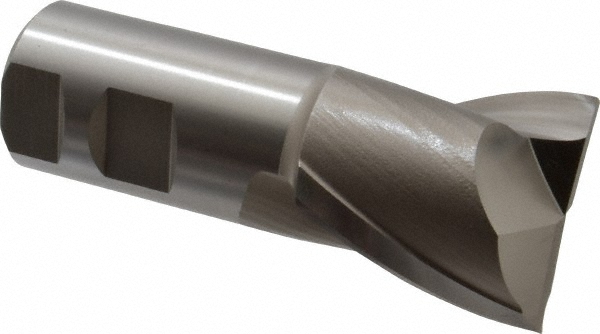 Hertel E1030918 Square End Mill: 1-5/8 Dia, 1-5/8 LOC, 1-1/4 Shank Dia, 4-1/8 OAL, 2 Flutes, High Speed Steel Image