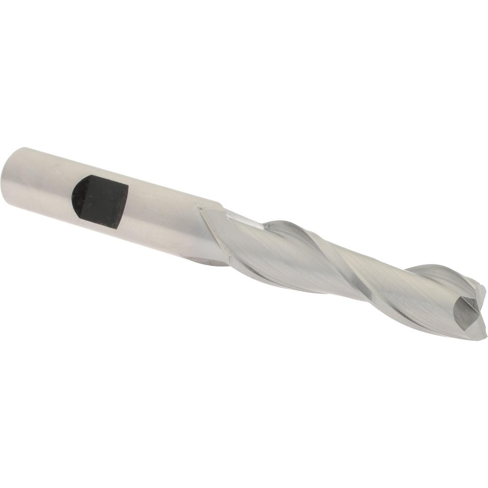 Hertel E1080024 Square End Mill: 3/8 Dia, 1-1/2 LOC, 3/8 Shank Dia, 3-1/4 OAL, 2 Flutes, High Speed Steel Image