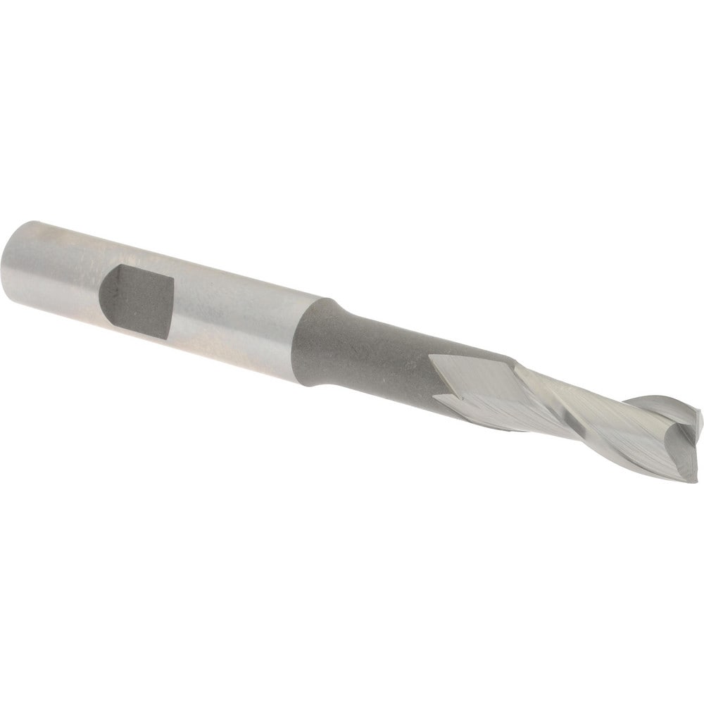 Hertel E1033020 Square End Mill: 5/16 Dia, 3/4 LOC, 3/8 Shank Dia, 3-5/16 OAL, 2 Flutes, High Speed Steel Image