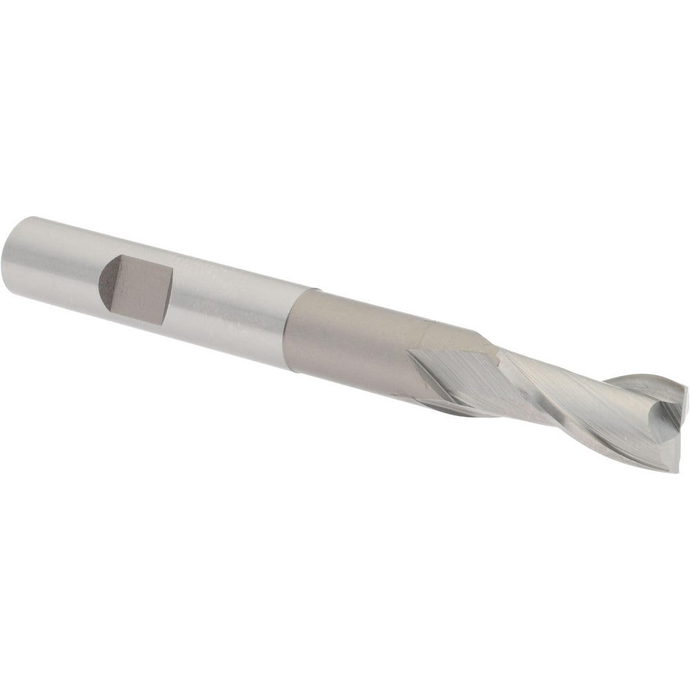 Hertel E1033024 Square End Mill: 3/8 Dia, 3/4 LOC, 3/8 Shank Dia, 3-5/16 OAL, 2 Flutes, High Speed Steel Image