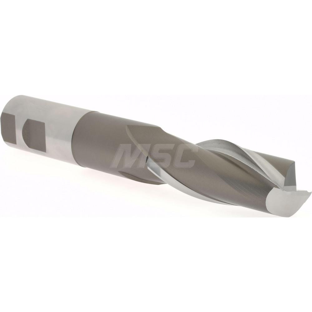 Hertel E1033116 Square End Mill: 1-1/4 Dia, 3 LOC, 1-1/4 Shank Dia, 7-1/4 OAL, 2 Flutes, High Speed Steel Image