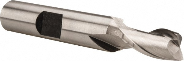 5/16" Diam, 9/16" LOC, 2 Flute High Speed Steel Keyway End Mill