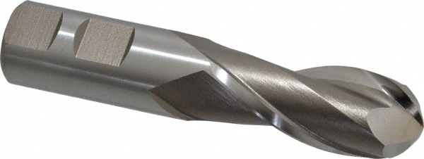 Hertel E211005601 Ball End Mill: 0.875" Dia, 2" LOC, 2 Flute, High Speed Steel Image