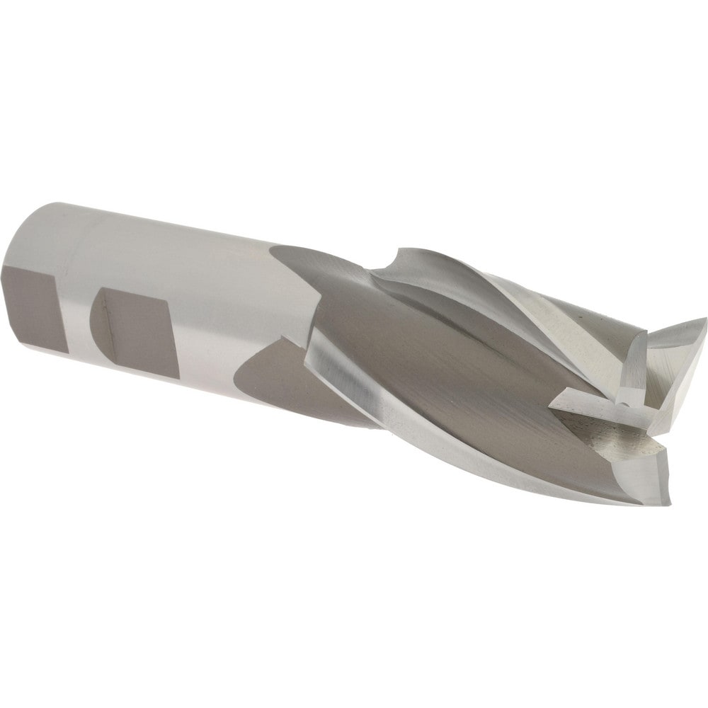 Hertel E1043116 Square End Mill: 1-1/4 Dia, 2 LOC, 1 Shank Dia, 4-1/2 OAL, 3 Flutes, High Speed Steel Image