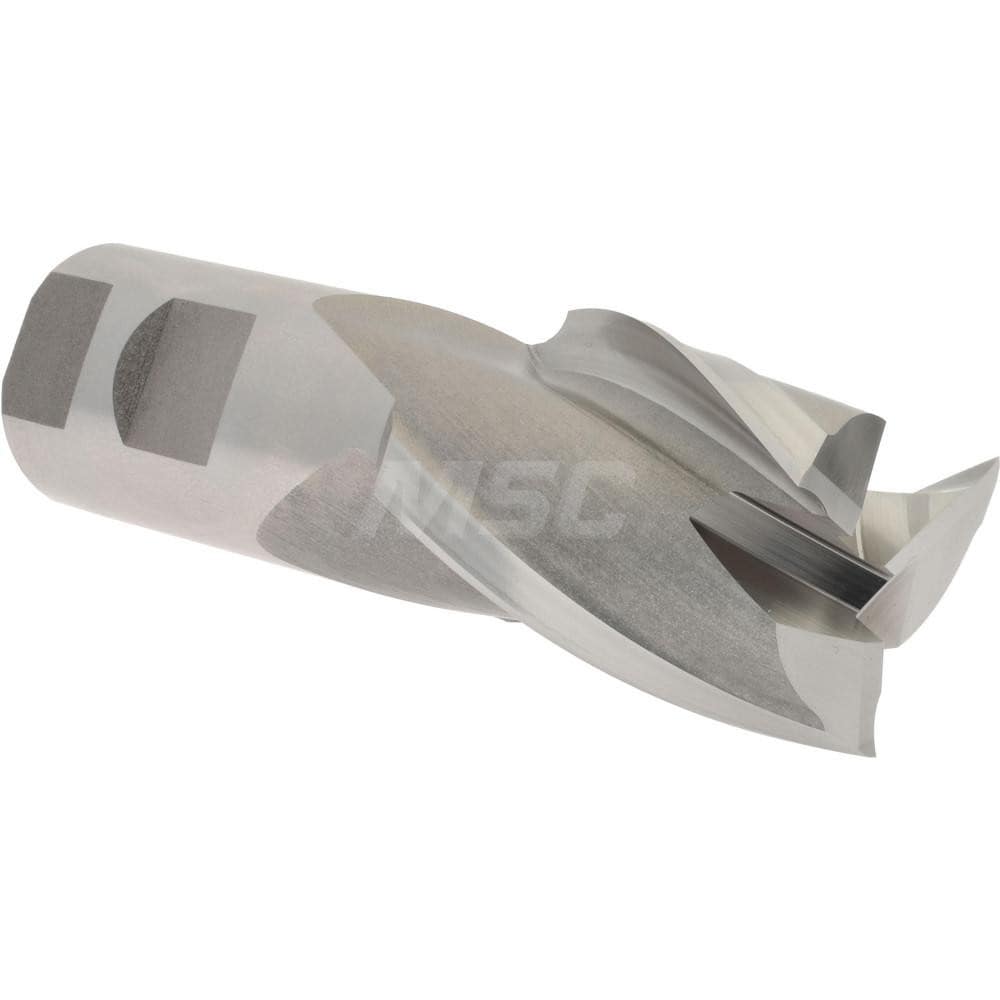 Hertel E1043132 Square End Mill: 1-1/2 Dia, 2 LOC, 1-1/4 Shank Dia, 4-1/2 OAL, 3 Flutes, High Speed Steel Image