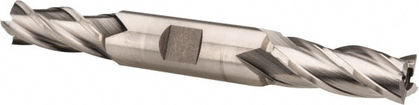 Hertel E1051034 Square End Mill: 17/32 Dia, 1-3/8 LOC, 5/8 Shank Dia, 5 OAL, 4 Flutes, High Speed Steel Image