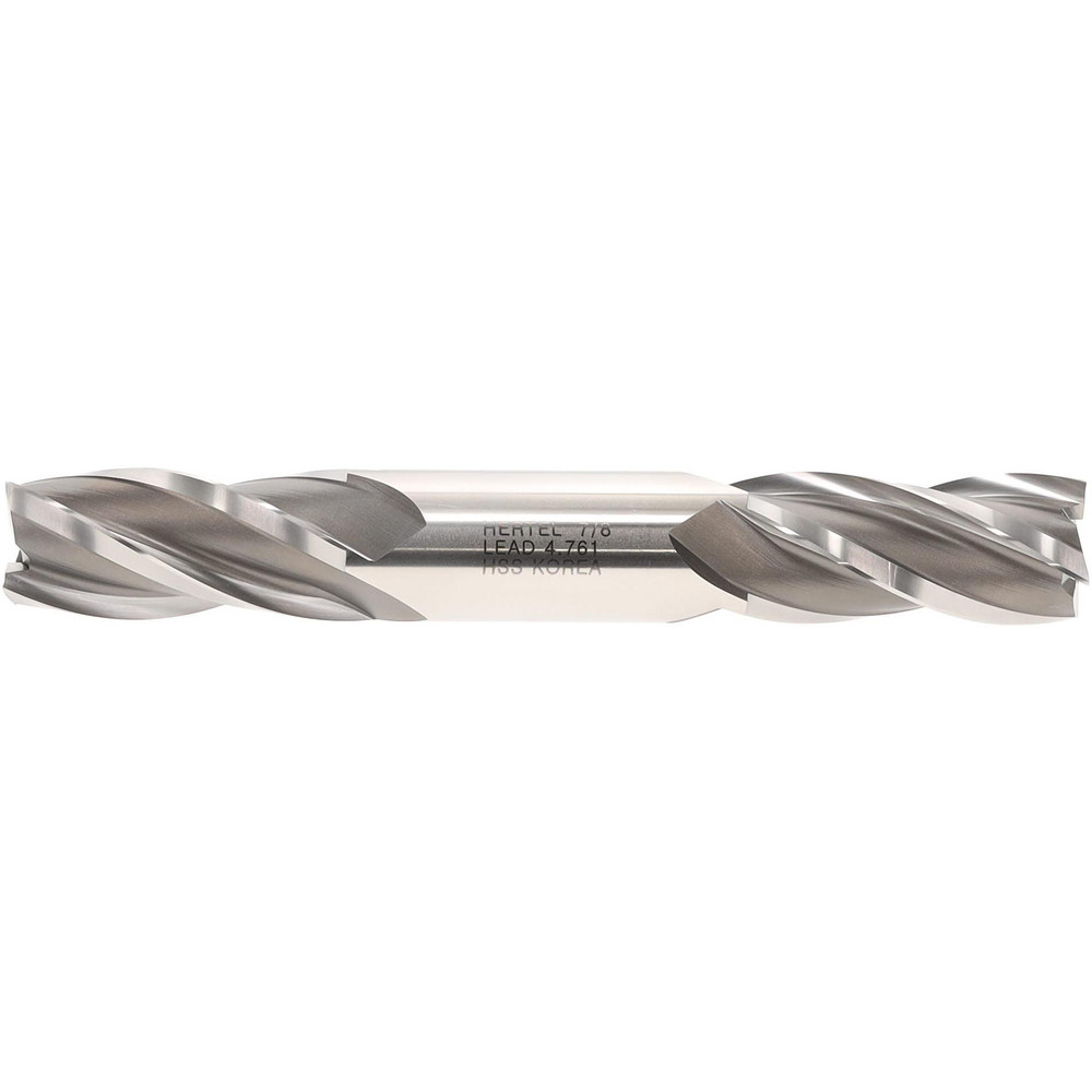 Hertel E1051056 Square End Mill: 7/8" Dia, 4 Flutes, 1-7/8" LOC, High Speed Steel, 30 &deg; Helix Image