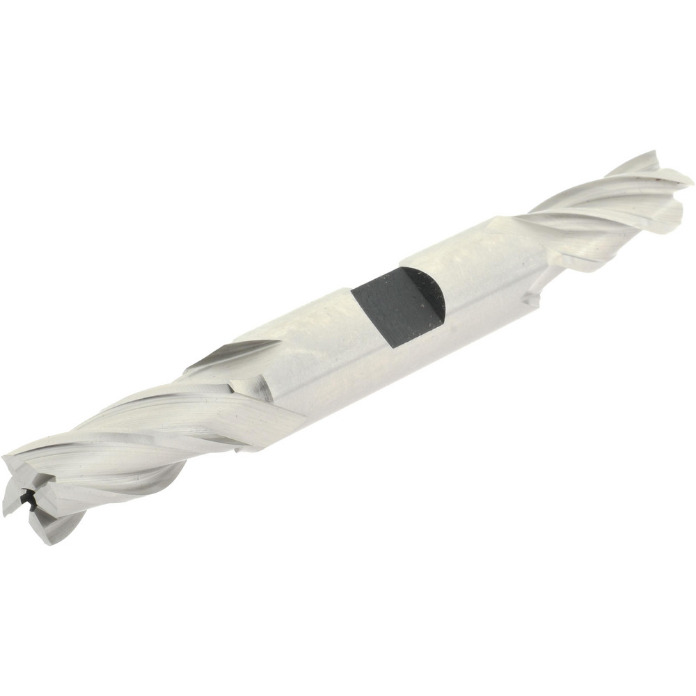 Hertel E1051027 Square End Mill: 27/64 Dia, 1 LOC, 1/2 Shank Dia, 4-1/8 OAL, 4 Flutes, High Speed Steel Image