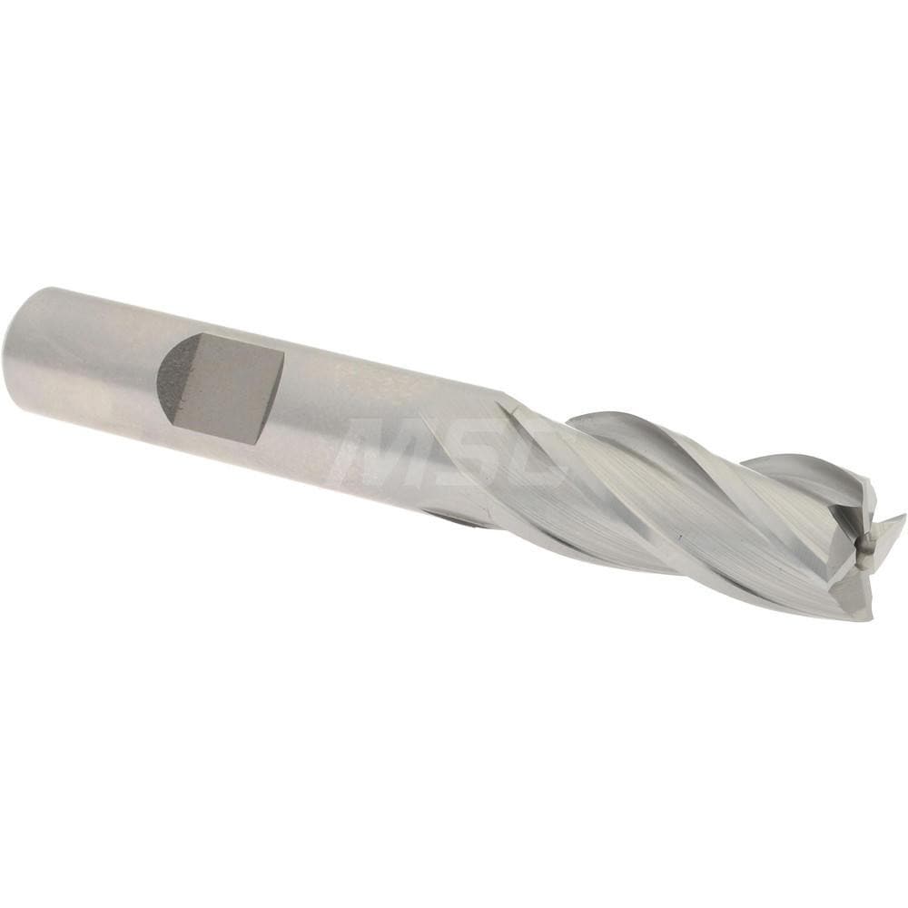 Hertel E1031026 Square End Mill: 13/32 Dia, 1 LOC, 3/8 Shank Dia, 2-11/16 OAL, 4 Flutes, High Speed Steel Image