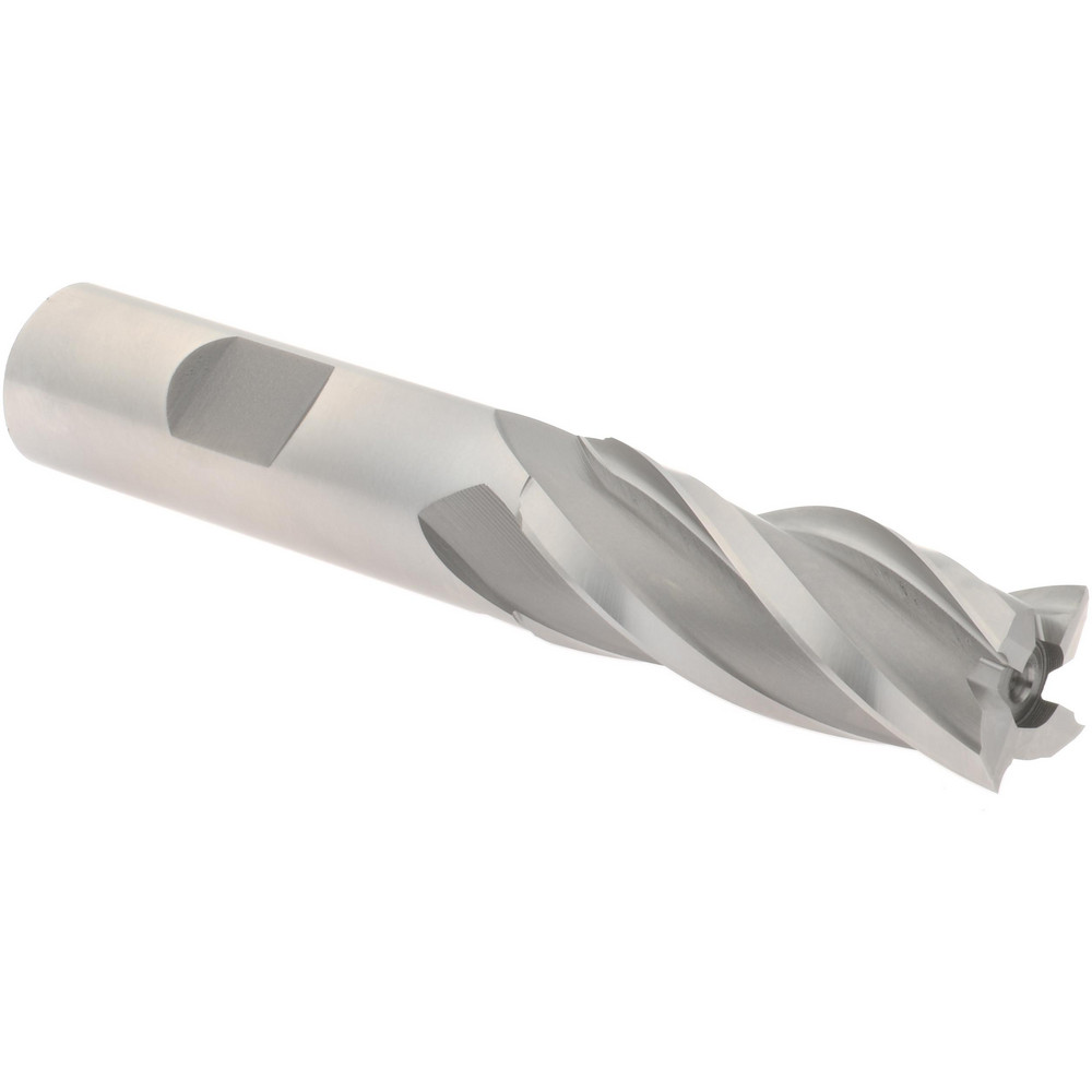 Hertel E1031905 Square End Mill: 21/32 Dia, 1-5/8 LOC, 5/8 Shank Dia, 3-3/4 OAL, 4 Flutes, High Speed Steel Image