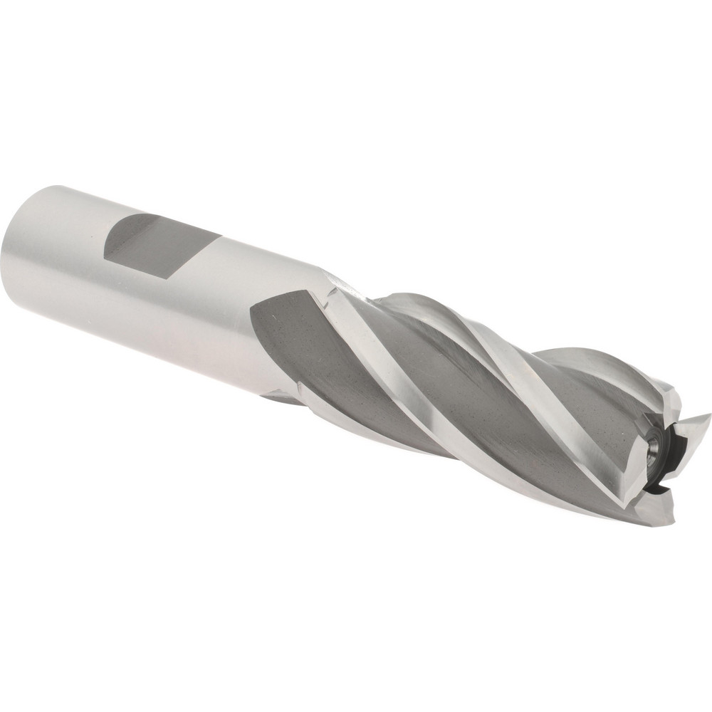Hertel E1031917 Square End Mill: 25/32 Dia, 1-7/8 LOC, 3/4 Shank Dia, 4-1/8 OAL, 4 Flutes, High Speed Steel Image