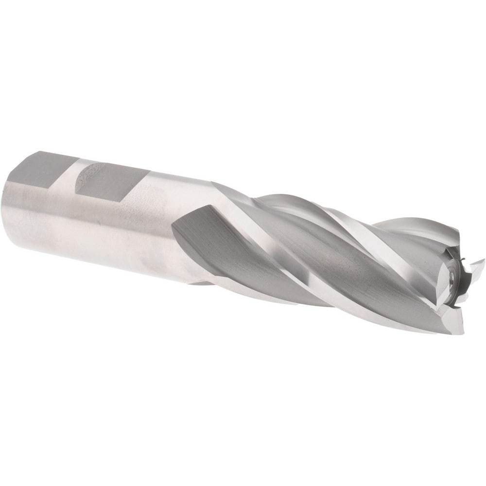 Hertel E1031056 Square End Mill: 7/8" Dia, 4 Flutes, 1-7/8" LOC, High Speed Steel, 30 ° Helix Image