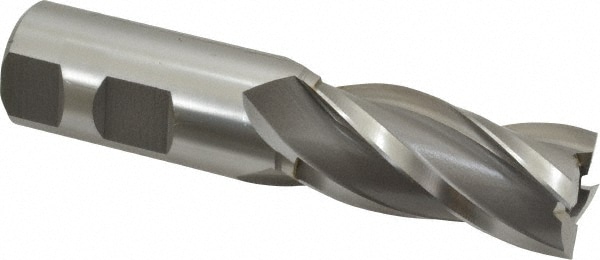 Hertel E103106201 Square End Mill: 31/32 Dia, 2 LOC, 1 Shank Dia, 4-1/2 OAL, 4 Flutes, High Speed Steel Image