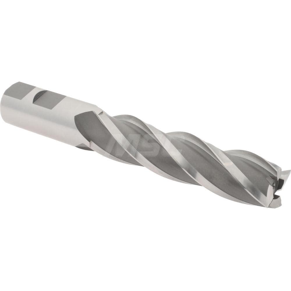 Hertel E1034056 Square End Mill: 7/8 Dia, 3-1/2 LOC, 7/8 Shank Dia, 5-3/4 OAL, 4 Flutes, High Speed Steel Image