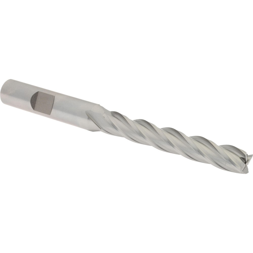 Hertel E1036020 Square End Mill: 5/16 Dia, 2 LOC, 3/8 Shank Dia, 3-3/4 OAL, 4 Flutes, High Speed Steel Image