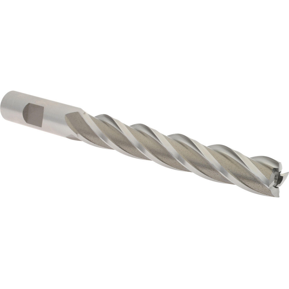 Hertel E1036040 Square End Mill: 5/8 Dia, 4 LOC, 5/8 Shank Dia, 6-1/8 OAL, 4 Flutes, High Speed Steel Image