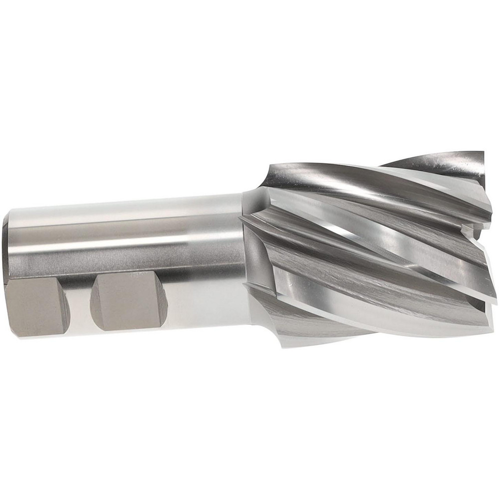 Hertel E1032148 Square End Mill: 1-3/4" Dia, 6 Flutes, 2" LOC, High Speed Steel, 30 &deg; Helix Image