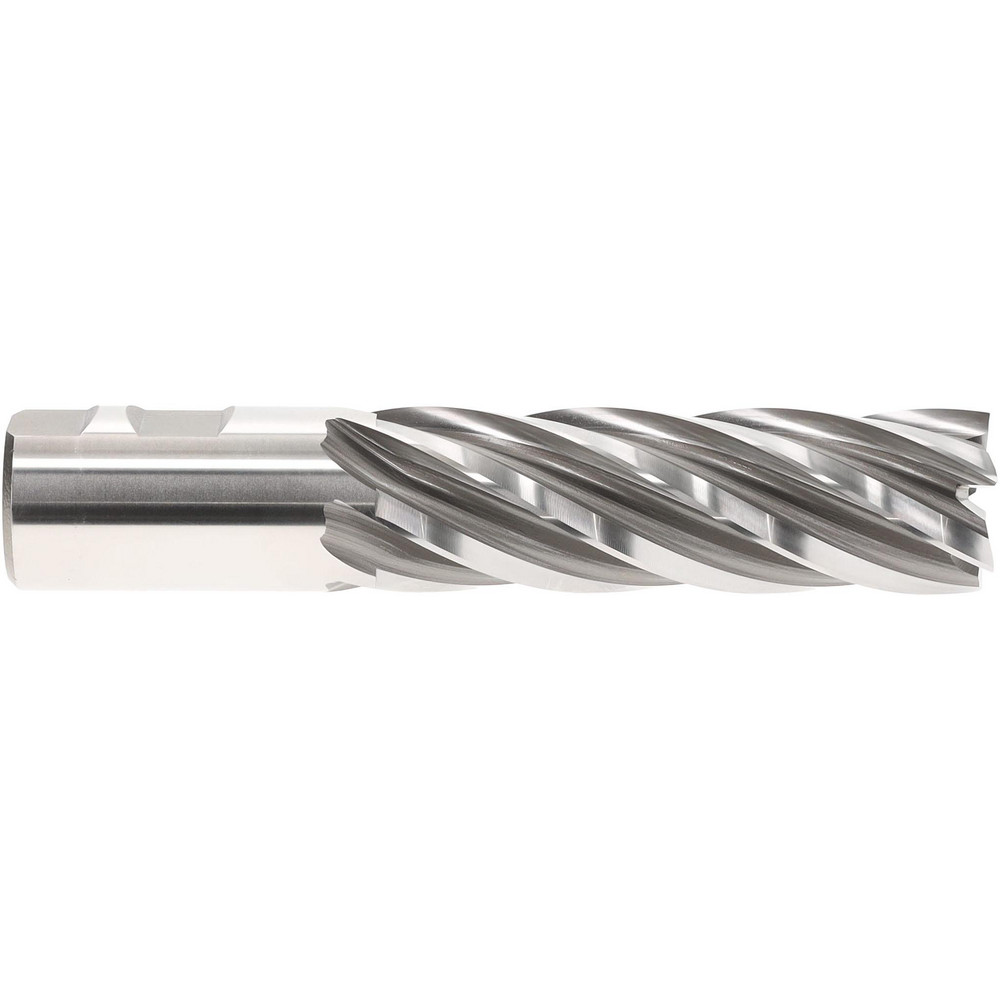 Hertel E1035116 Square End Mill: 1-1/4" Dia, 6 Flutes, 4" LOC, High Speed Steel Image
