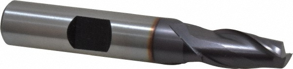 Hertel E7030020 Square End Mill: 5/16 Dia, 9/16 LOC, 3/8 Shank Dia, 2-5/16 OAL, 2 Flutes, Cobalt Image