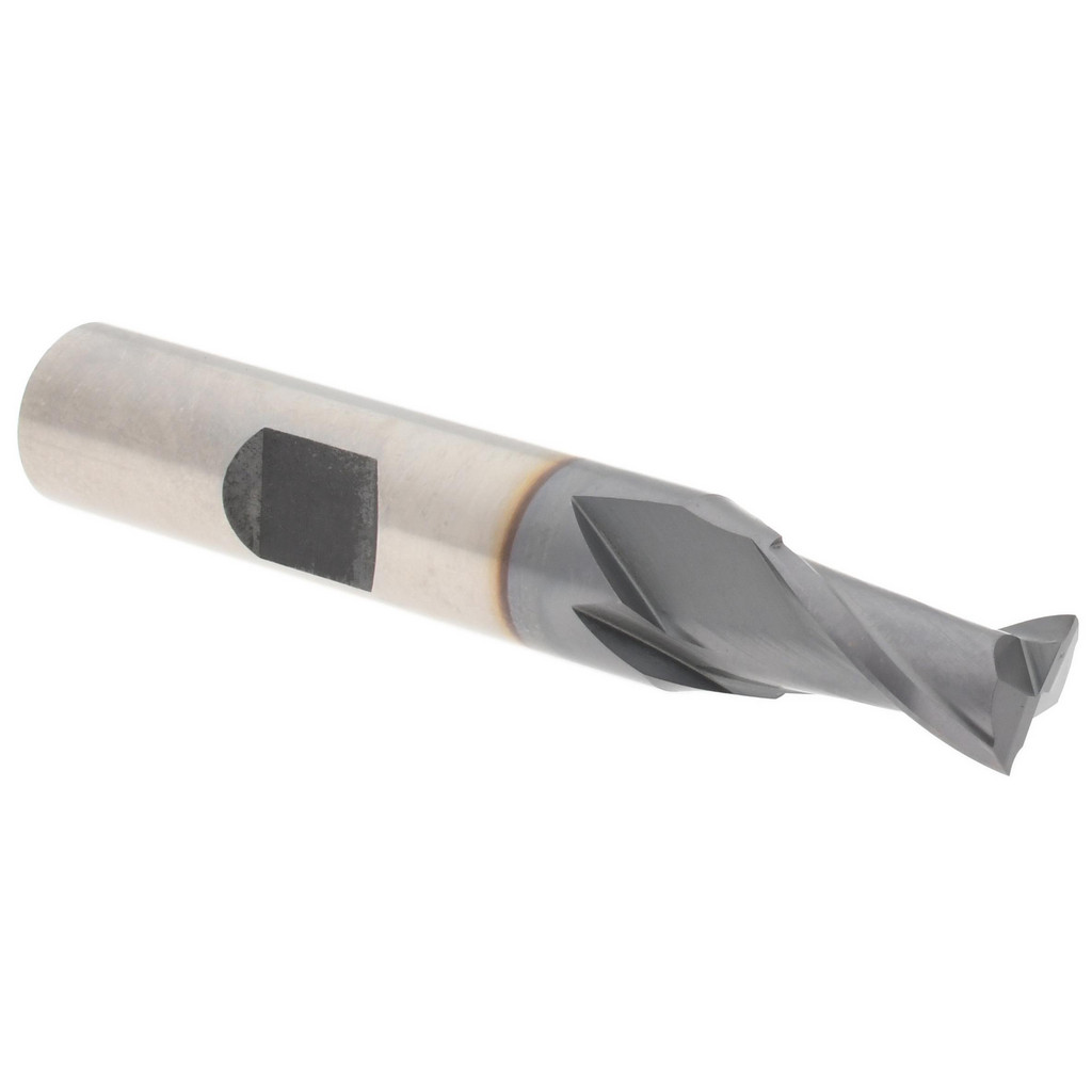 Hertel E7030020 Square End Mill: 5/16 Dia, 9/16 LOC, 3/8 Shank Dia, 2-5/16 OAL, 2 Flutes, Cobalt Image