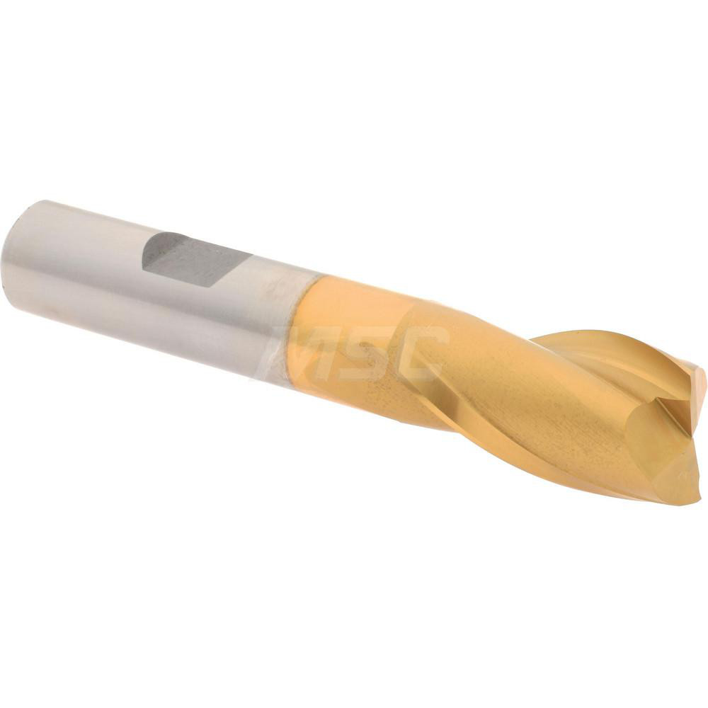 Hertel Square End Mill 5/8" Dia, 11/8" LOC, 2 Flute, High Speed