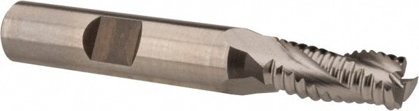 Hertel 41120361 Square End Mill: 5/16 Dia, 3/4 LOC, 3/8 Shank Dia, 2-1/2 OAL, 3 Flutes, Cobalt Image