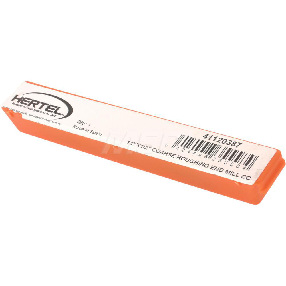 HHIP 8002-5733 4 Flute M42 Cobalt Roughing End Mill - 1/2" X 1/2" X 1-1/4" X 3-1/4", Center Cutting