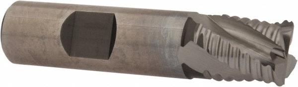 Hertel 41120411 Square End Mill: 5/8 Dia, 5/8 LOC, 5/8 Shank Dia, 2-3/4 OAL, 4 Flutes, Cobalt Image