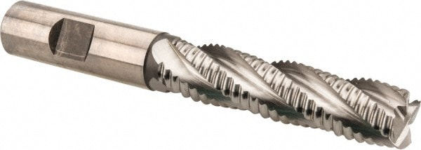 Hertel 41120437 Square End Mill: 5/8 Dia, 2-1/2 LOC, 5/8 Shank Dia, 4-5/8 OAL, 4 Flutes, Cobalt Image